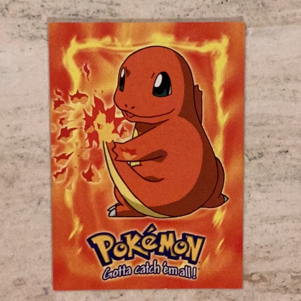 Charmander Topps 4 1999 Pokemon Card TV E4 #04